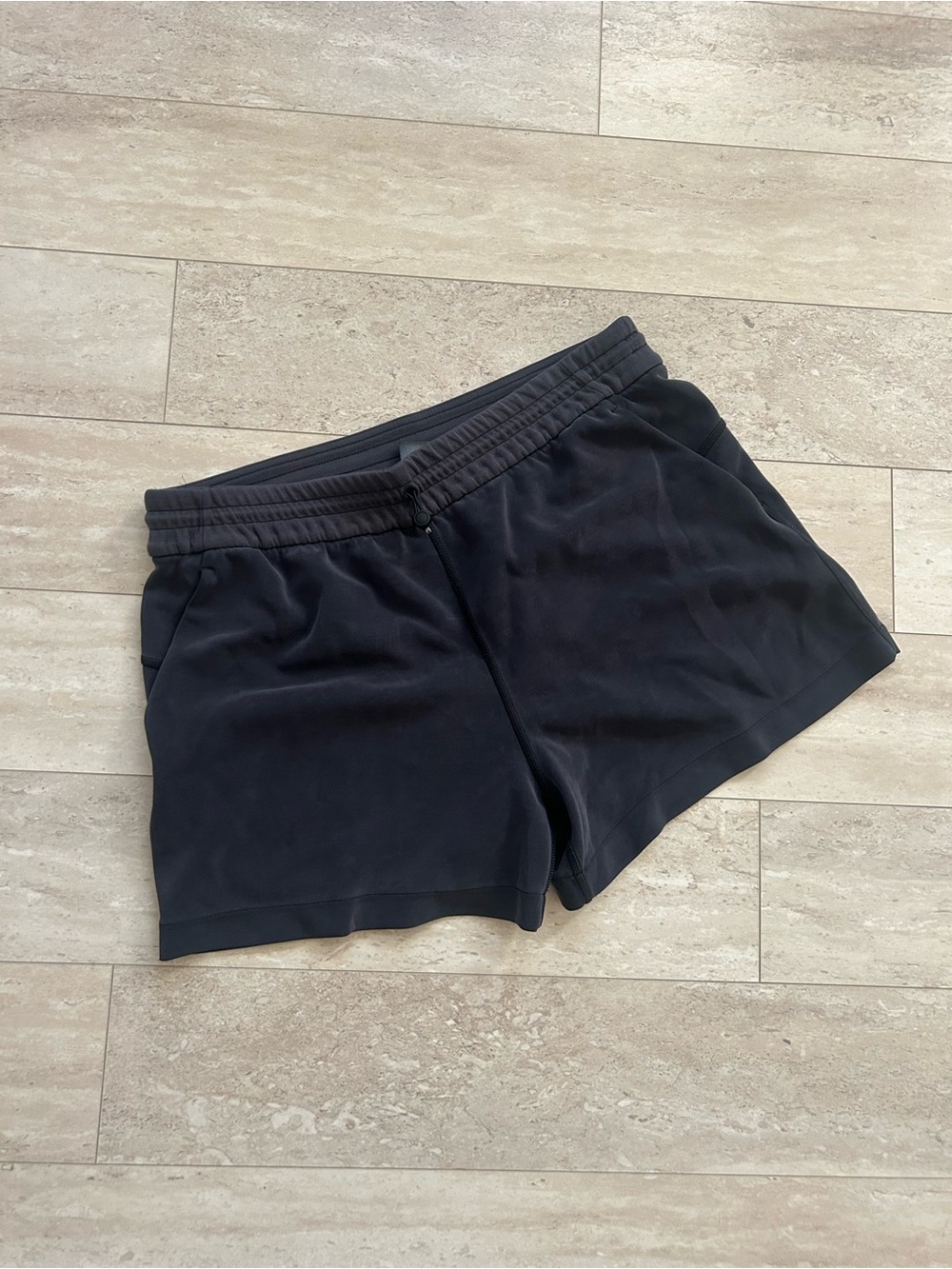 lululemon athletica Women's Black Athletic Drawstring Shorts